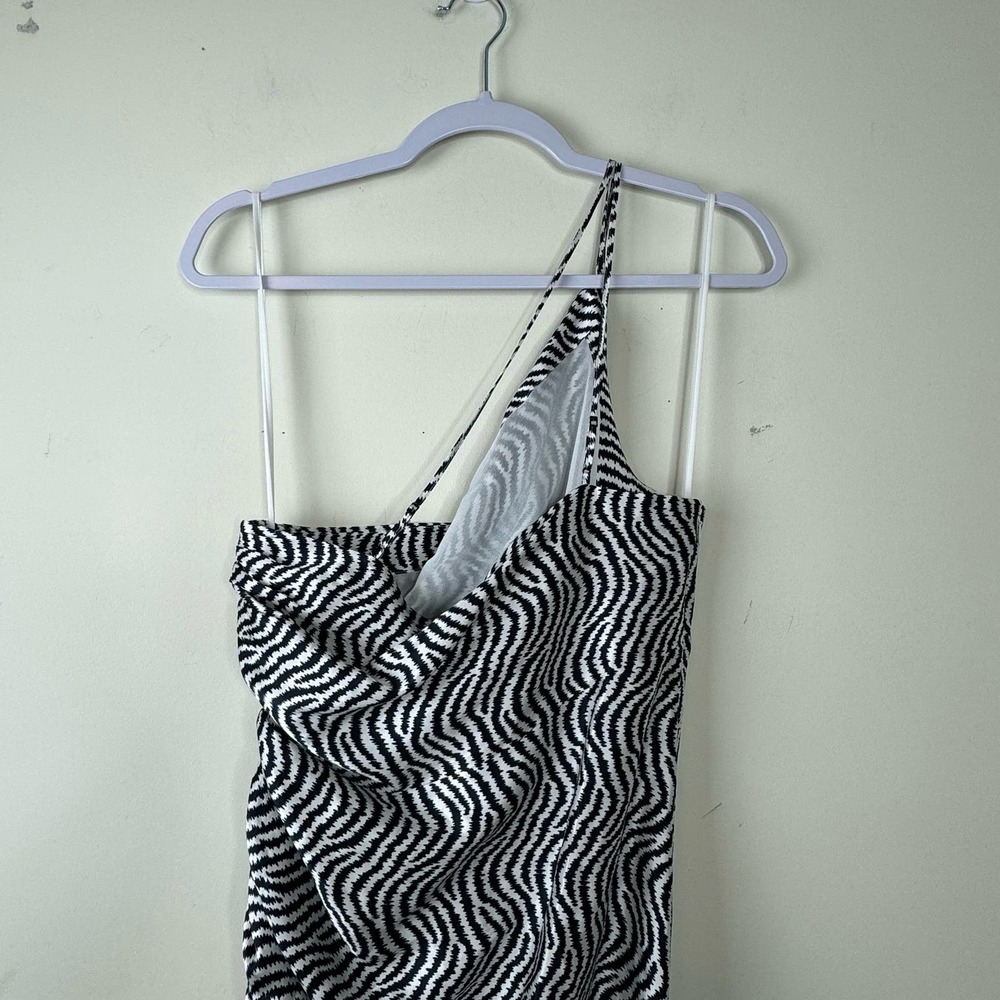 Cinq a Sept Ivory Navy Christel Dress NWOT Size 8 - Picture 7 of 9